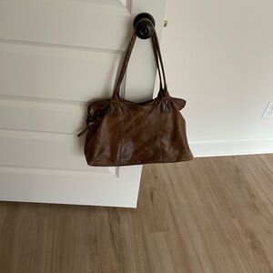 HOBO Rich Brown Leather Shoulder Bag